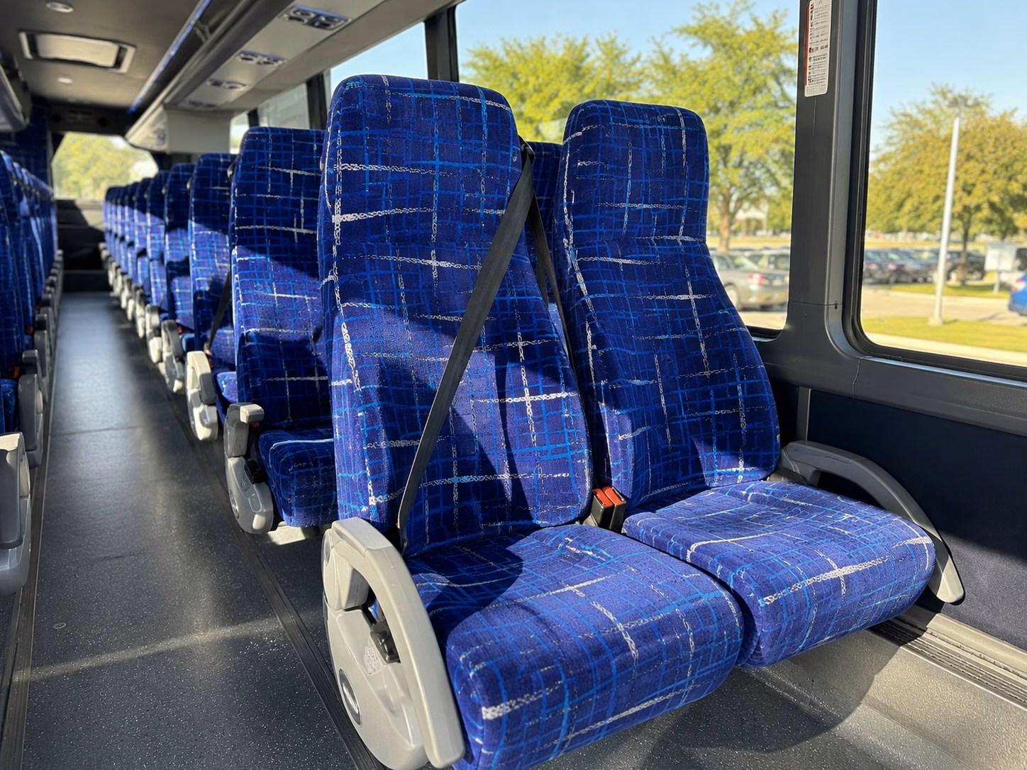 lancaster charter bus rental interior