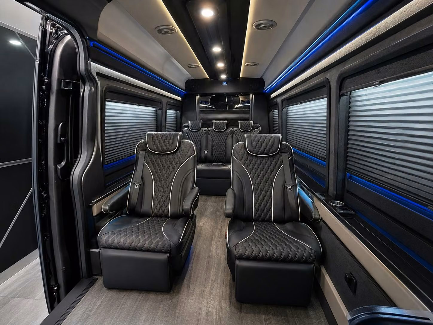 sprinter van with driver inside